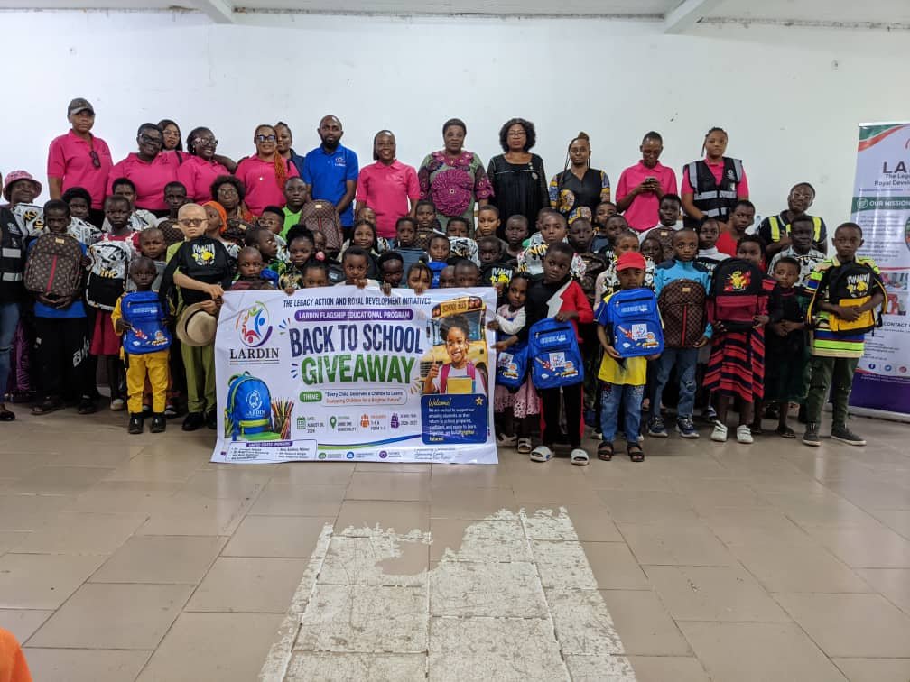 60 children went back to school equipped